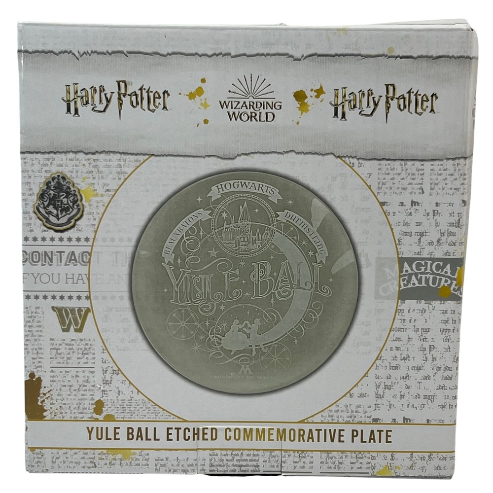 Harry Potter Yule Ball Etched Commemorative Plate Loot Crate Exclusive 6 Inch